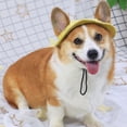 thumbnail image 4 of Corgi Sun Hat Pet Cap with Ear Holes Dog Sun Cap with Adjustable Neck Strap for Small And Medium Sized Pets Outdoor Sun Protection, 4 of 8