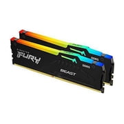 Kingston FURY Beast RGB 32GB (2 x 16GB) 288-Pin PC RAM DDR5 5600 (PC5 44800) Memory (Desktop Memory) Model KF556C40BBAK2-32