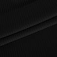 thumbnail image 6 of XFLWAM Women's Sexy Deep V-Neck Long Sleeve Blouse Shirt Slim Lace-Up Criss Cross Ribbed Stretchy T-Shirt Top Black XXL, 6 of 8
