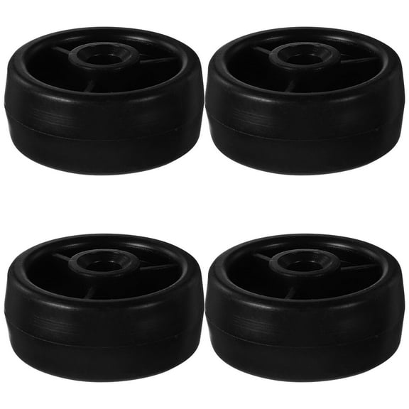 Raindrops 4pcs Universal Roller Wheel for Fitness Equipment Plastic Caster Wheels for Treadmill and Exercise Bike for Home Gym and Sports Accessories
