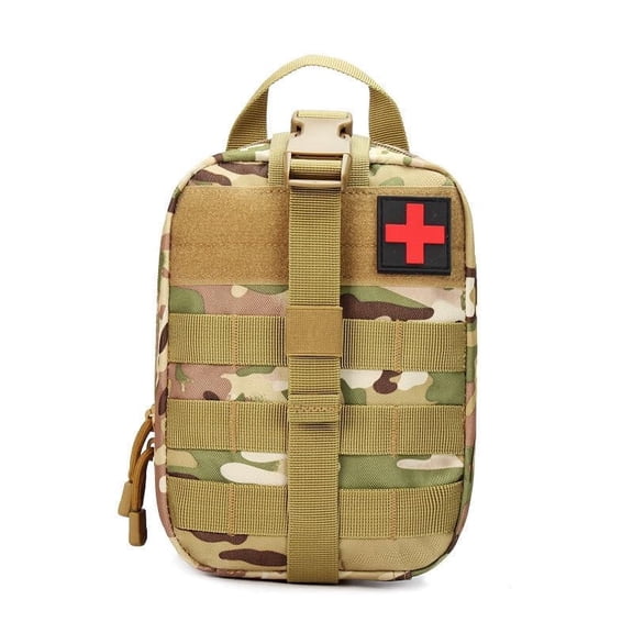 Compact Medical Pouch, Tactical Rip-Away First Aid Kit for Camping, Hunting, Earthquake, Disasters ect outdoor activities, Excluding emergency supplies