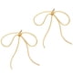 thumbnail image 1 of Pendientes de lazo Pendientes colgantes de perlas para mujeres y niñas Lindos diamantes de imitación cuelgan pendientes largos de borla regalos para su Navidad, 1 of 5