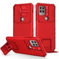 thumbnail image 1 of Case for Motorola Moto G Stylus 5G 2021, with Camera Cover Kickstand [Protective & Slim Fit] [Anti-Scratch & Anti-Fingerprint] Sliding Lens Protection for Motorola Moto G Stylus 5G 2021, Red, 1 of 12