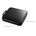 thumbnail image 4 of Shisuyan Disc Storage Case Plastic DVD Storage Bag Zipper CD Holder Outdoor CD Container, 4 of 8
