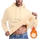 thumbnail image 1 of Sudadera con capucha, suéter de cuello alto, elástico, de color sólido, para hombre, suéter de cuello alto, abrigo de poliéster., 1 of 7