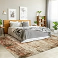 thumbnail image 6 of Geetinfly 2*6FT Area Rugs 1150Gsm 100% Polyester Rug 350Gsm Velvet Weight Pearl Velvet Washed Back Folding Printed Carpet Xm-Abstract-Emotional Camel brown tone, 6 of 8