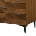 thumbnail image 3 of Benjara 63 Inch Mid Century Modern 6 Drawer Dresser, Brown, 3 of 5