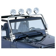 Rugged Ridge by RealTruck Light Bar for Wrangler TJ | Full Frame, Stainless Steel | 11138.01 | Compatible with 1997-2006 Jeep Wrangler TJ