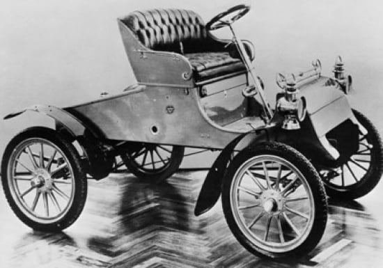 Vintage Car On A Wo