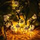 thumbnail image 3 of Globe String Lights Plug-in Metal Ball Fairy Lights, conectable con Tail Plug, decoraciones novedosas para Navidad, Halloween, fiesta, boda, dormitorio (blanco cálido-10 LED) brillar Electrónica, 3 of 6