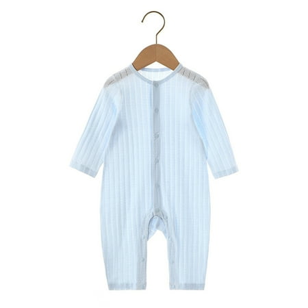 

Toddlers Long-sleeve Bodysuit Pure Cotton Summer Baby Wearing Breathable Thin Jump Suit for Kids New