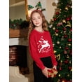 thumbnail image 4 of Arshiner Girls Crop Tops Kids Long Sleeve Pullover Sweatshirts Girls Cropped Crewneck Sweatshirt, 4 of 6