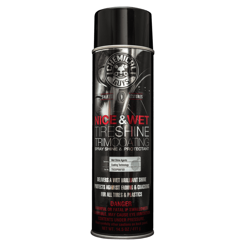 Chemical Guys Nice and Wet Tire Shine Protective Trim Coating Spray and Protectant 14.5oz