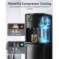 thumbnail image 6 of Nepsam Bottom Loading Water Dispenser, 5 Gallon Water Cooler with Child Lock, Instant Hot & Room & Cold Water for Home and Office, Black, 6 of 8