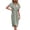 Light Green, variant on Women's Ruched Surplice Short Sleeve Dress 95% polyester 5% spandex for flattering fit and comfortable wear everyday