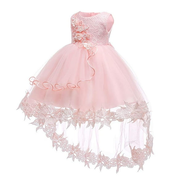 LZH Baby Girl Party Dress Baby Toddler lace Dress Girls First Baptism Elegant Embroidery,Toddler Girl Baptism Dress