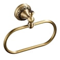 thumbnail image 3 of 2 Piezas Vintage De Estante De Almacenamiento Oval Latón Toalla De Bronce, 3 of 9