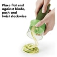thumbnail image 3 of Cortadora de verduras de tornillo de mano y traje de afeitadora de verduras, espiralizador de calabacines, fabricante de Zoodles pequeños, Mini cortadora, 3 of 5