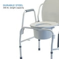 thumbnail image 3 of Lumex Silver Collection Steel Drop Arm 3-in-1 Comm 3-in-1 Commode, 3 of 4