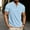 Light Blue, variant on Men Tops Summer Casual T-shirt,Mens Summer Shirts Solid Color Mandarin Collar Button Short Sleeve Collar Shirts for Men Slim Casual Daily Shirt