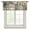 Blue, variant on Bear Moose Semi Sheer Valance Curtains Brown Wildlife Animal Rustic Green Pine Trees Voile Valances Curtain Rod Pocket Small Window Treatment for Kitchen Bathroom Cafe 42"x18"