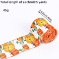 thumbnail image 2 of 2.5 Inch x 5 Yards Thanksgiving Fall Wired Ribbon for Craft Wreath Bow Making Pumpkin Autumn Leaves Ribbon Orange Plaid Burlap Ribbon for Wrapping Thanksgiving Party Home Decoration(Big Pumpkin), 2 of 3