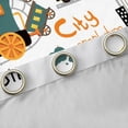 thumbnail image 5 of jejeloiu Cute Cartoon Train Blackout Curtains Set of 2 (52x84 Each),Transportation Vehicle Window Curtains,White Yellow Orange Curtains and Drapes For Kids,Uxury Bedroom Decor, 5 of 6