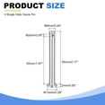 thumbnail image 2 of 6Pcs 1/4" x 2-3/16" Single Hole Clevis Pins, 304 Stainless Steel Flat Head Pins, 2 of 6