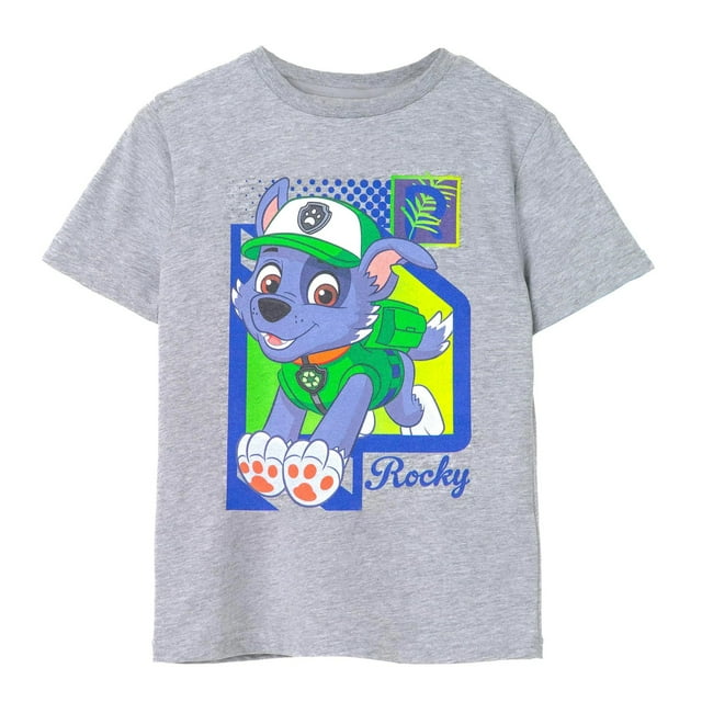 Pat' Patrouille T-Shirt à Manches Courtes Rocky pour Garçons/filles