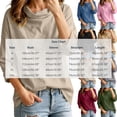 thumbnail image 5 of Womens Cowl Neck Cotton Linen Tops Casual Trendy Lightweight Fall Long Sleeve Loose Fit Blouse Beige S-2XL, 5 of 9