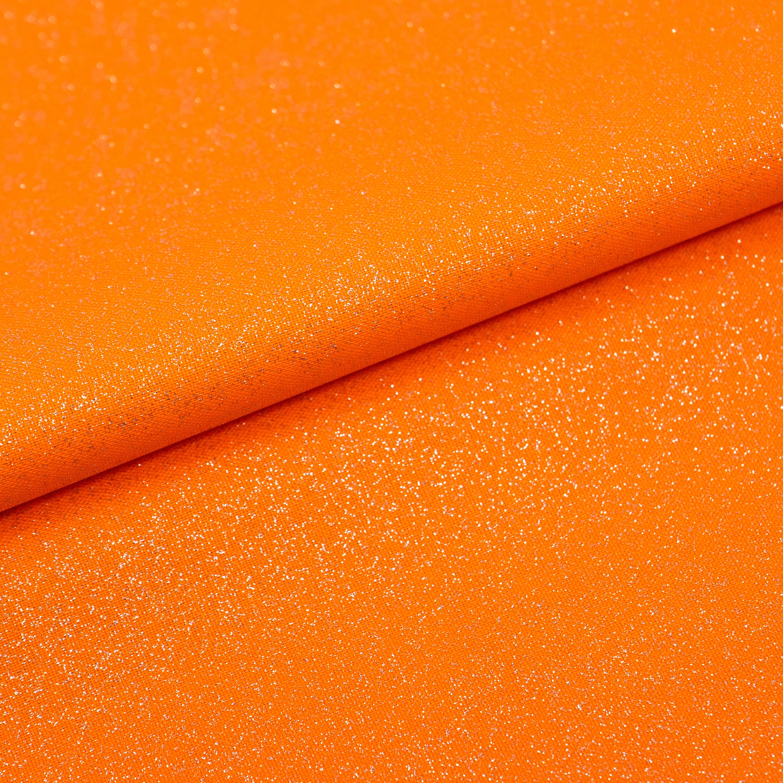 Singer Fabric, 100% Cotton, Sewing & Crafting, 44" Wide, Solid Orange Glitter, Cut by Yard