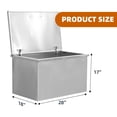 thumbnail image 2 of Towallmark Deep Chest Freezer,Mini Upright Small Freezerfor Outdoor Kitchen Patio Ice Bar,Silver, 2 of 8