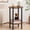 Rustic Brown + Black, variant on Side Table Set of 2, 2-Tier Round End Tables, Small Nightstands with Metal Frame, Industrial Style Coffee Tables for Living Room and Bedroom, Black