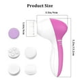 thumbnail image 3 of Acdanc 5 in 1 Face Scrubber Electric Facial Cleansing Brush Deep Cleaning Face Scrubber Exfoliator, 3 of 7