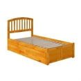 thumbnail image 3 of AFI Richmond Twin Size Platform Bed with Panel Footboard and 2 Storage Drawers in Caramel Latte, 3 of 5