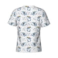 thumbnail image 6 of Vsdgher Music Shark Print Men's Dry Fit Mesh Athletic Shirts Moisture Wicking Tennis T-Shirt Tops, 6 of 9