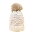 thumbnail image 3 of Beanie for Women Winter Hat Solid Color Riding Knitted Cap Costume Accessories White, 3 of 8