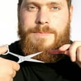 thumbnail image 3 of LIVINGO Sharp Mustache Scissors, Nose Hair Scissors Cutting Grooming Bread, 3 of 8