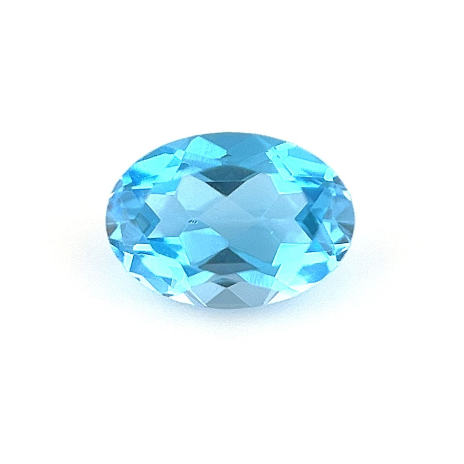 Certified Natural 0.75 Carat Swiss Blue Topaz Oval Shape Brilliant Cut 7x5 mm Loose Gemstone December Birthstone