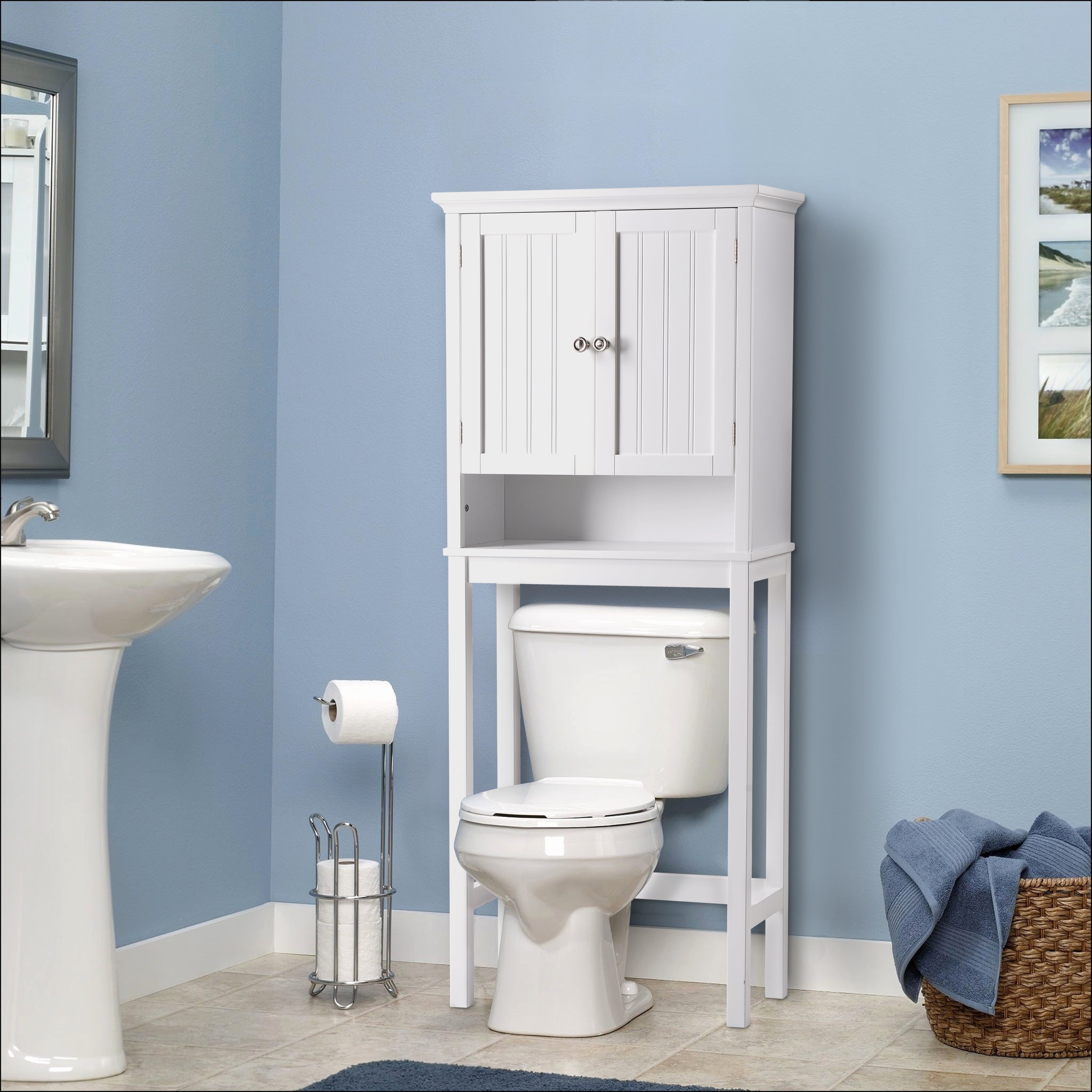 OS Home & Office Furniture Bathroom Space Saver Over Toilet Storage