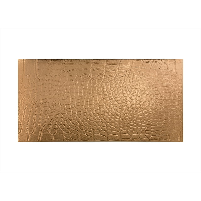 FASÄDE Easy Installation Cayman Polished Copper Wall Panel (4' x 8' Panel)