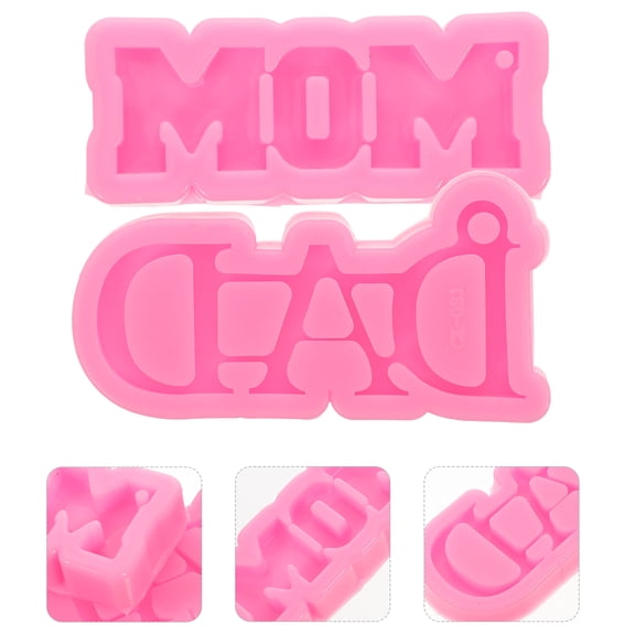 LEORX Diy Mother Father'S Day Silicone Cookie Molds Chocolate Candy Fondant Letters