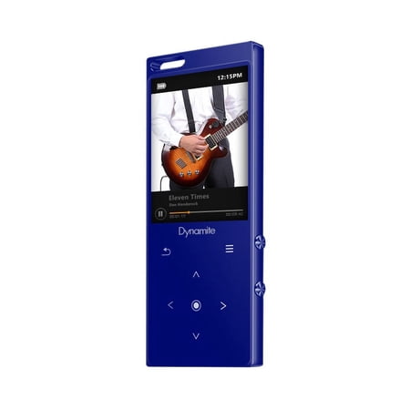 UPC: 0638455681477 | SAMVIX Dynamite Kosher MP3 Player 8GB w/ Bluetooth  Touch  Voice Recorder – Blue