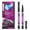 Purple, variant on Waterproof Smudge-Proof 4 Color Eyeliner Pencil for Cat Eye Goth Halloween Makeup Colorful High-Pigment Eye & Lip Crayon Face Paint Pearl Gloss Finish Punk Gothic Look