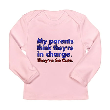 

CafePress - My Parents Think Theyre In Charge Long Sleeve T Sh - Long Sleeve Infant T-Shirt