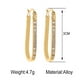 thumbnail image 4 of Pendientes de aro brillantes colgantes redondos grandes de aleación de joyería de moda para mujer (dorados), 4 of 6