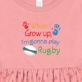 thumbnail image 4 of Inktastic Future Rugby Player Girls Baby Dress, 4 of 5