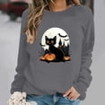 thumbnail image 1 of Heisall Womens Sweatshirts Long Sleeve Round Neck Loose Casual Halloween Print No Hood Autumn Winter 2025 New Arrival Fashion Sweatshirts, 1 of 6
