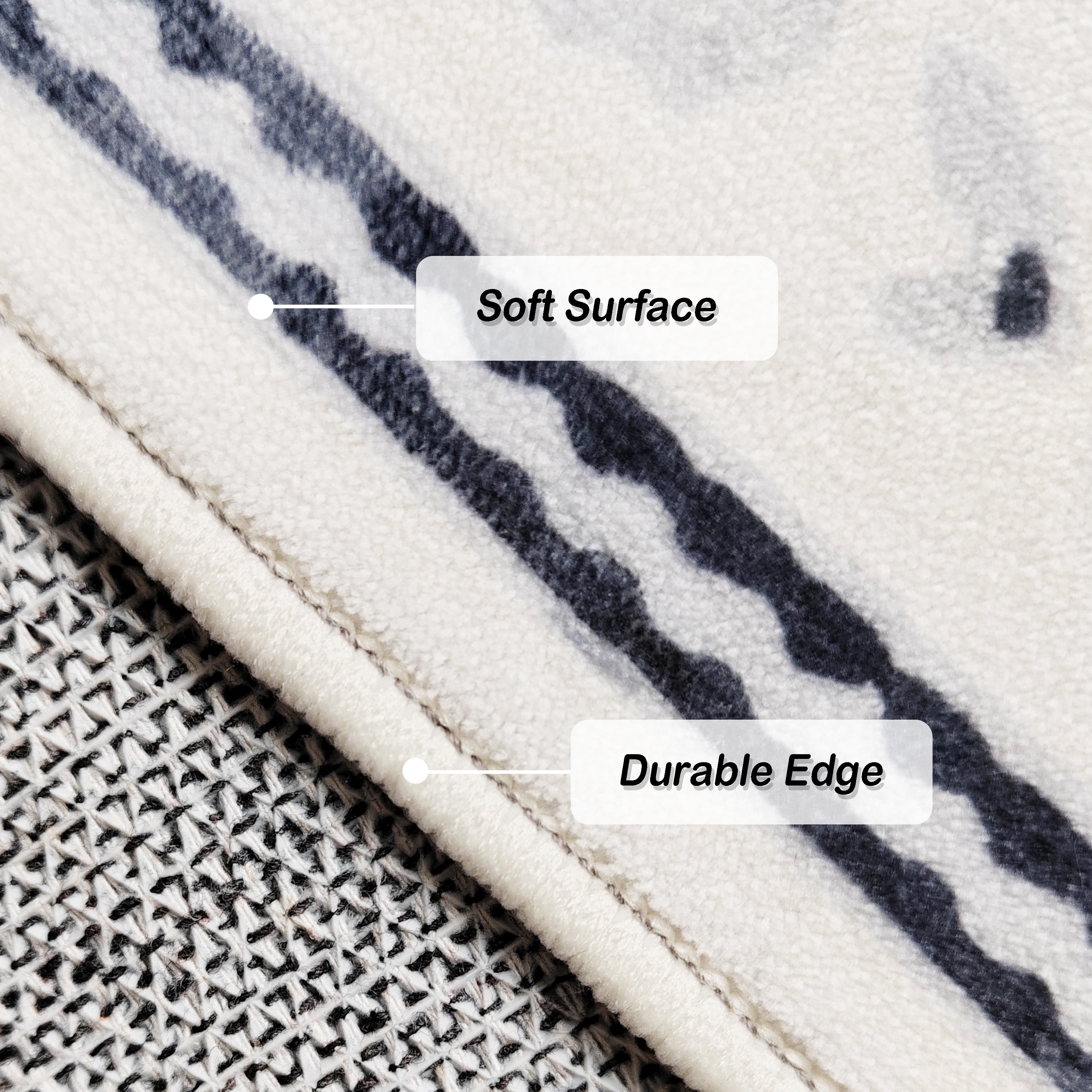 Artnice Vintage Floral Washable Rugs, Gray Area Rugs for Living Room 8x10, Soft Faux Wool Room Rug Non Slip Indoor Carpet Mats for Home Decor