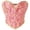 Pink, variant on HCYSFG Women Halloween Corset Top Floral Lace Detail Sweetheart Neck Sleeveless Bow Accent Front Closure Bodice Gothic Party Wear